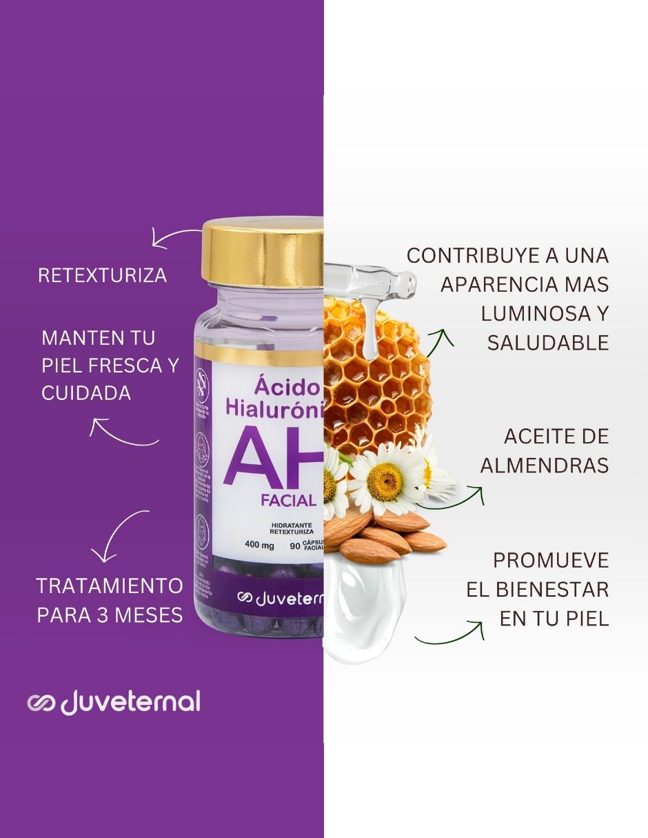 Tratamiento facial Kit De Cápsulas Faciales Vitamina C Y Ácido Hialurónico Piel Radiante E Hidratada reafirmante antiedad Juveternal